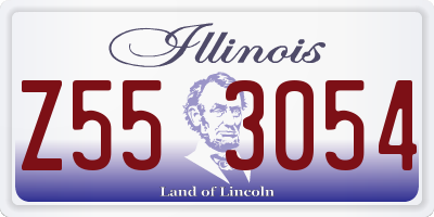 IL license plate Z553054