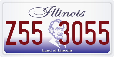IL license plate Z553055
