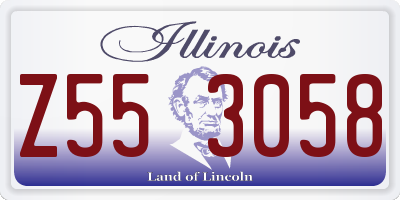 IL license plate Z553058