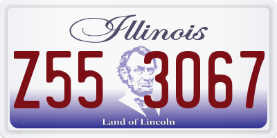 IL license plate Z553067