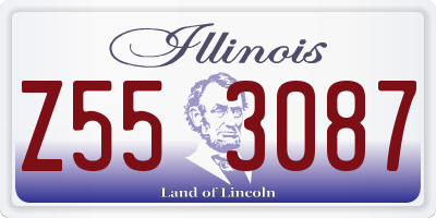 IL license plate Z553087