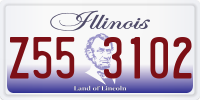 IL license plate Z553102