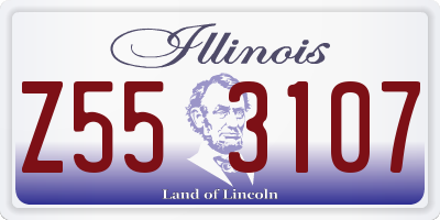 IL license plate Z553107
