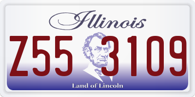 IL license plate Z553109