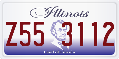 IL license plate Z553112