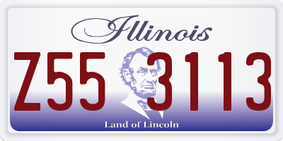 IL license plate Z553113