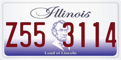 IL license plate Z553114