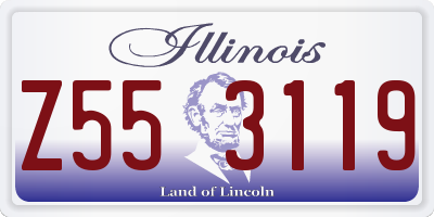 IL license plate Z553119