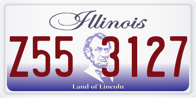 IL license plate Z553127