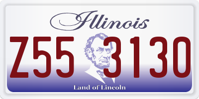 IL license plate Z553130