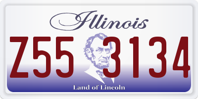 IL license plate Z553134