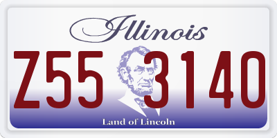 IL license plate Z553140