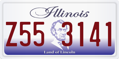 IL license plate Z553141
