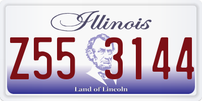 IL license plate Z553144