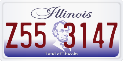 IL license plate Z553147