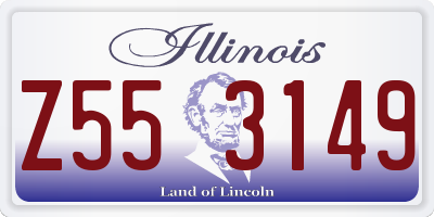IL license plate Z553149