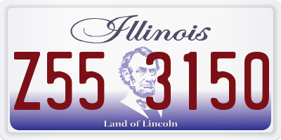 IL license plate Z553150