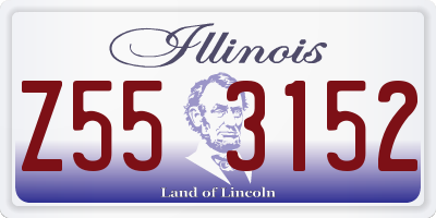 IL license plate Z553152