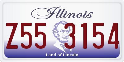 IL license plate Z553154