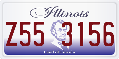 IL license plate Z553156