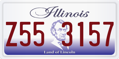 IL license plate Z553157