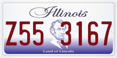 IL license plate Z553167