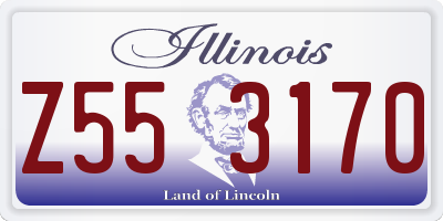 IL license plate Z553170