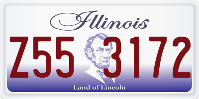 IL license plate Z553172
