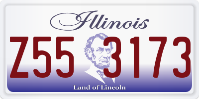 IL license plate Z553173