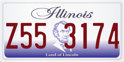 IL license plate Z553174