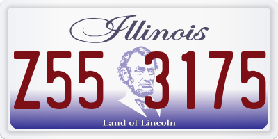 IL license plate Z553175