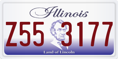 IL license plate Z553177