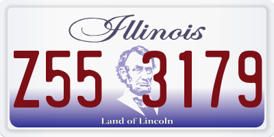 IL license plate Z553179