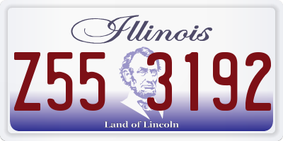 IL license plate Z553192