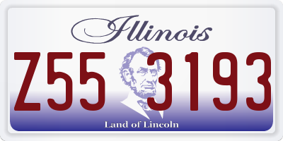 IL license plate Z553193