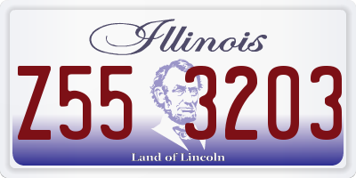 IL license plate Z553203