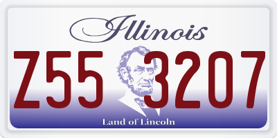 IL license plate Z553207