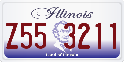 IL license plate Z553211