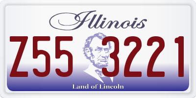 IL license plate Z553221