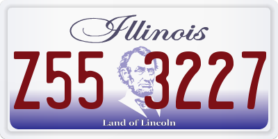 IL license plate Z553227