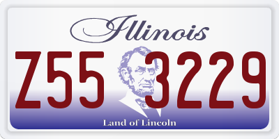 IL license plate Z553229
