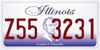 IL license plate Z553231