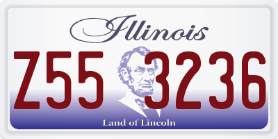 IL license plate Z553236