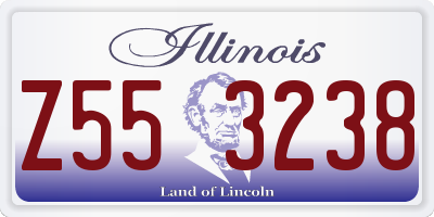 IL license plate Z553238