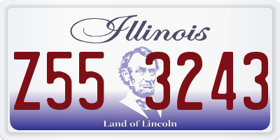IL license plate Z553243