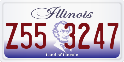 IL license plate Z553247
