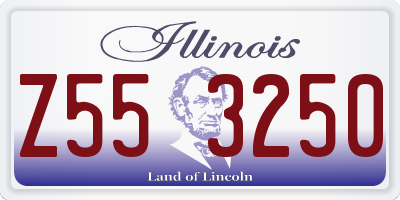 IL license plate Z553250