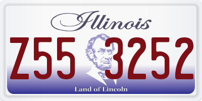 IL license plate Z553252