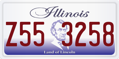 IL license plate Z553258