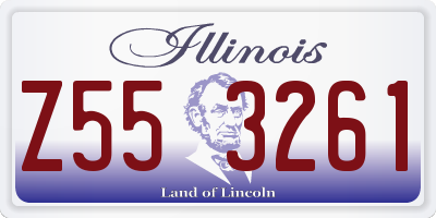 IL license plate Z553261